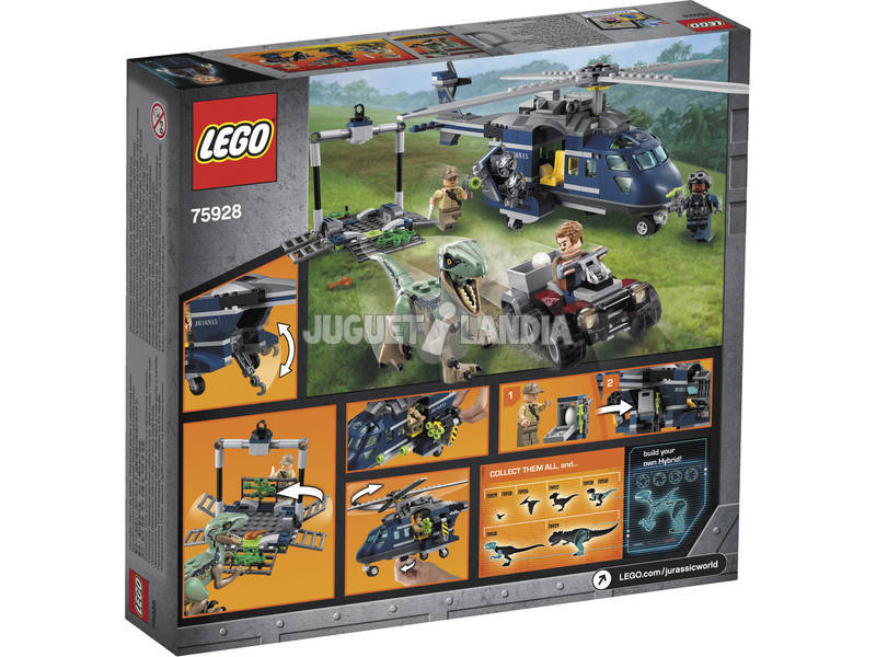 Lego Jurassic World La Poursuite en Hélicoptère 75928