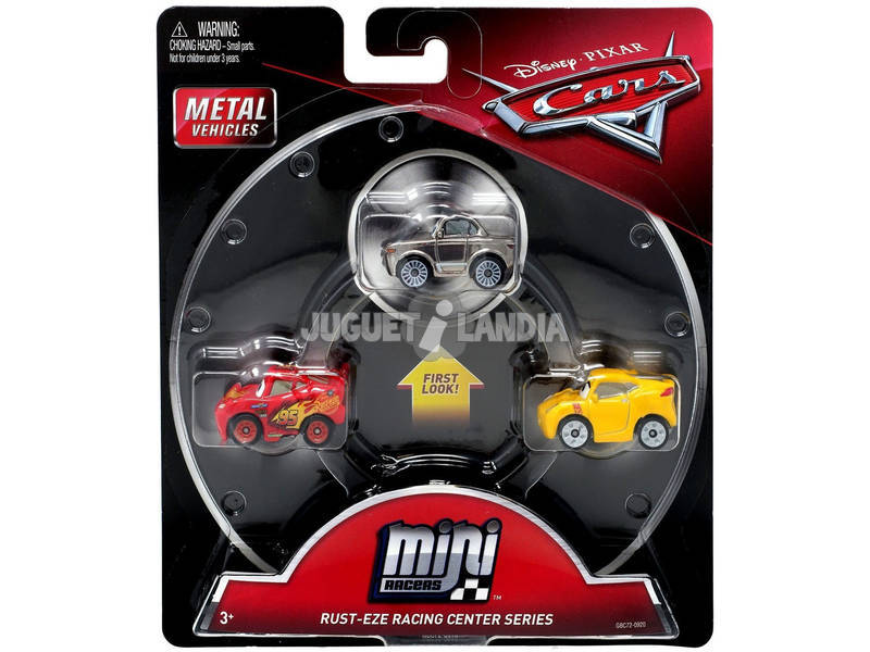 Pack 3 Carros Mini Racers Mattel FLG67