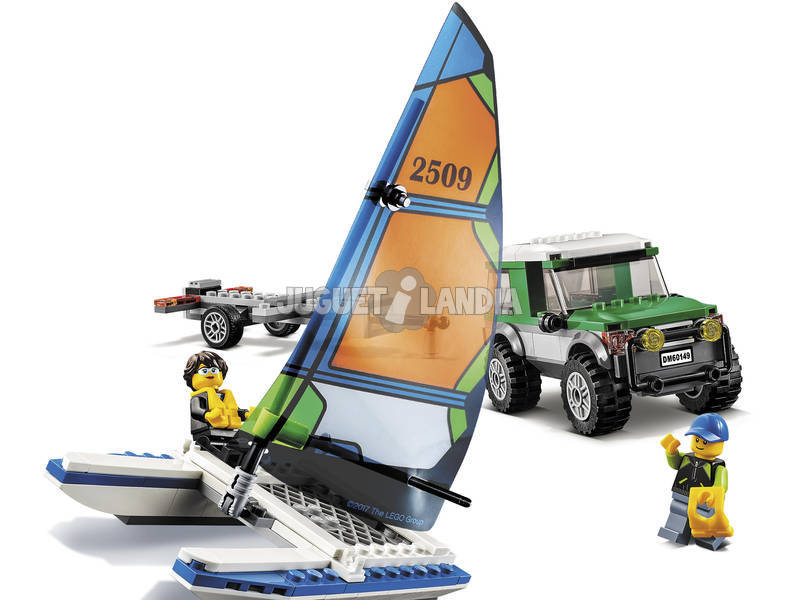 Lego City 4X4 mit Katamaran