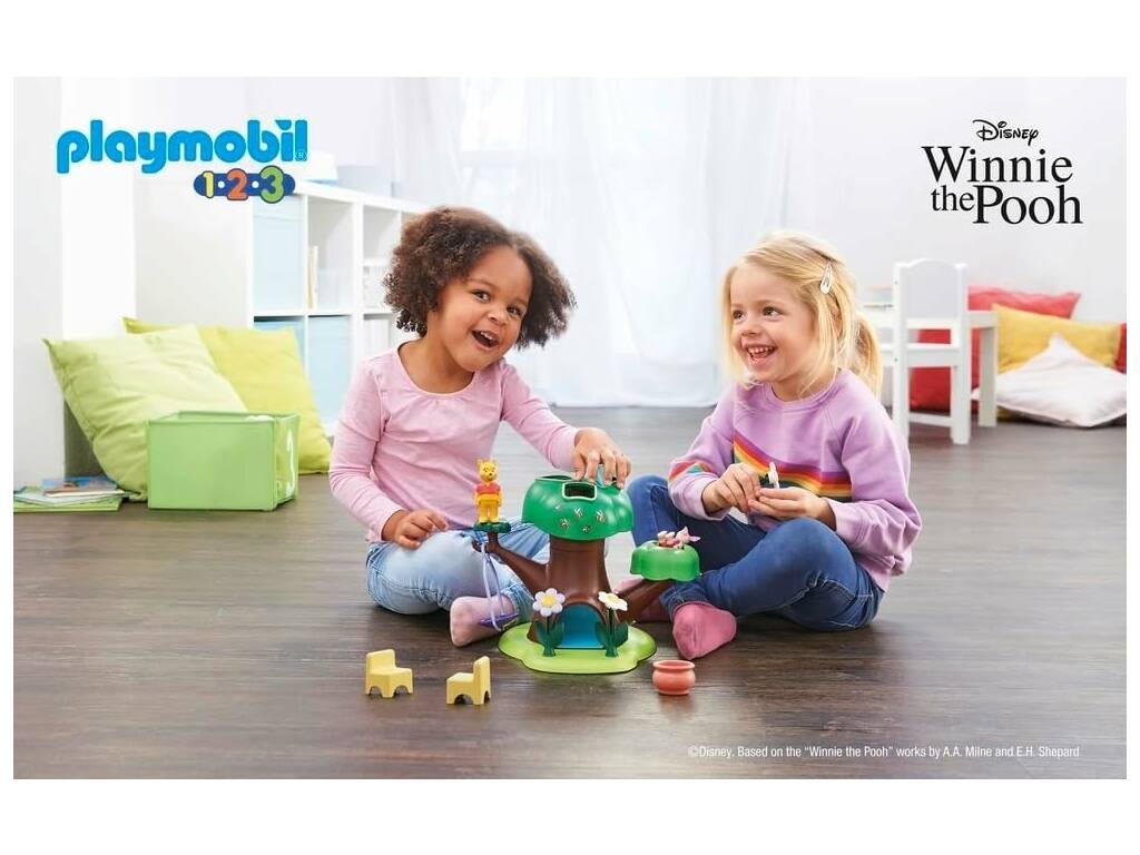 Playmobil 1,2,3 Disney Winnie The Pooh e Piglet Casa da Árvore de Playmobil 71316