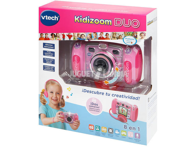 Kidizoom Appareil Photo numérique Duo 5.0 Rose Vtech 507157