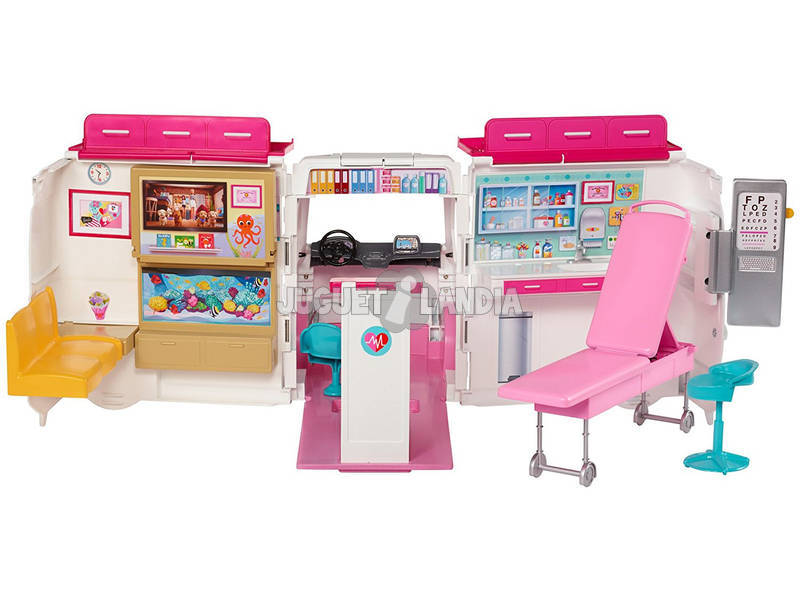 Barbie Ambulancia Hospital 2 en 1 Mattel FRM19