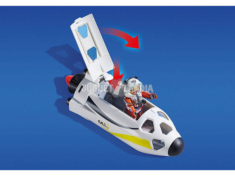 Playmobil Rocket Racer ( astronave ) com Plataforma de Lançamento