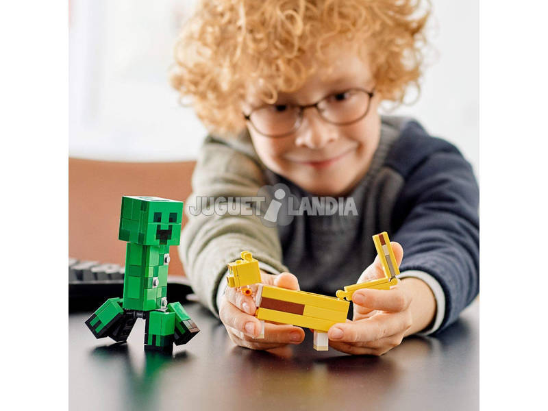 Lego Minecraft Big Fit Creeper et Ocelot 21156