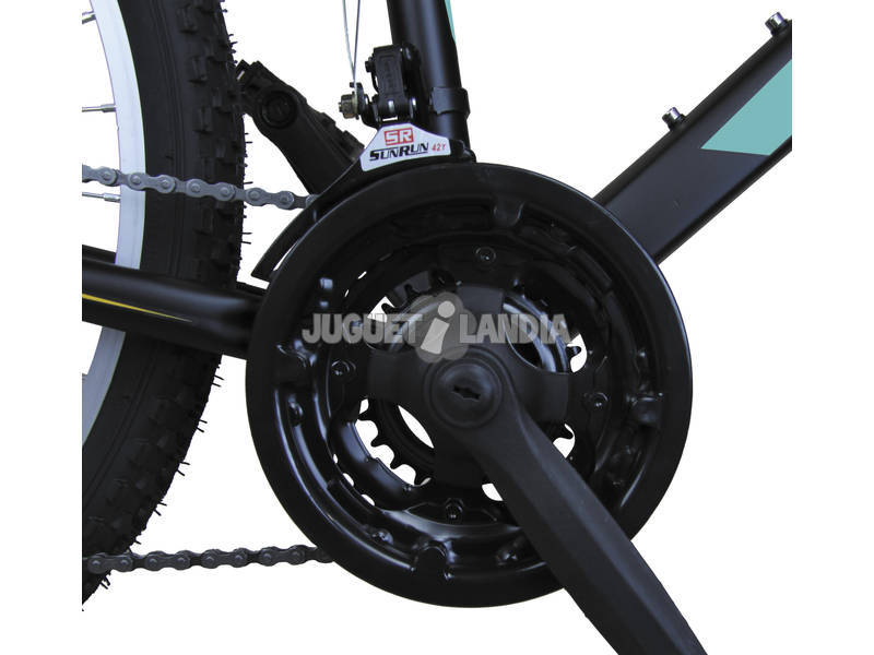 Bicicleta XR-240 Negra y Azul con Cambio Shimano 18v y Suspension Delantera Umit 2470CS-72