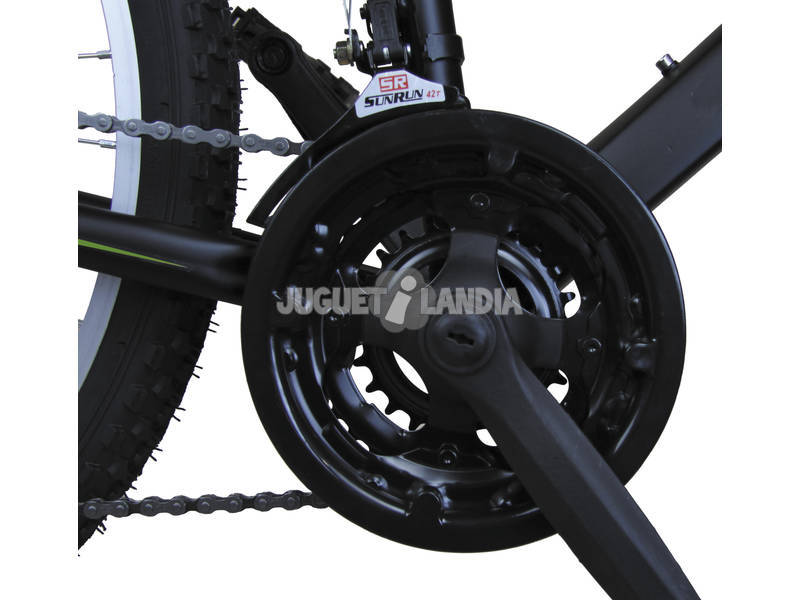Fahrrad XR-240 Schwarz und Grün mit Wechsler Shimano 18G und Vorfederung Umit 2470CS-74