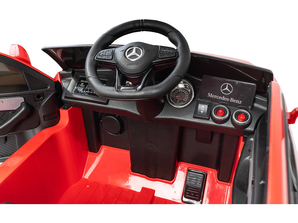 Auto Batteria Mercedes Benz GLC Radio Comando 12 V. Rosso