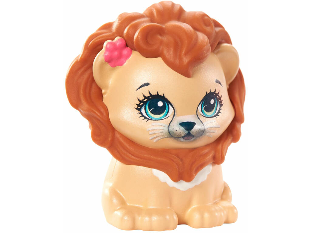 Enchantimals Lacey Lion e salone di bellezza Mattel GTM29