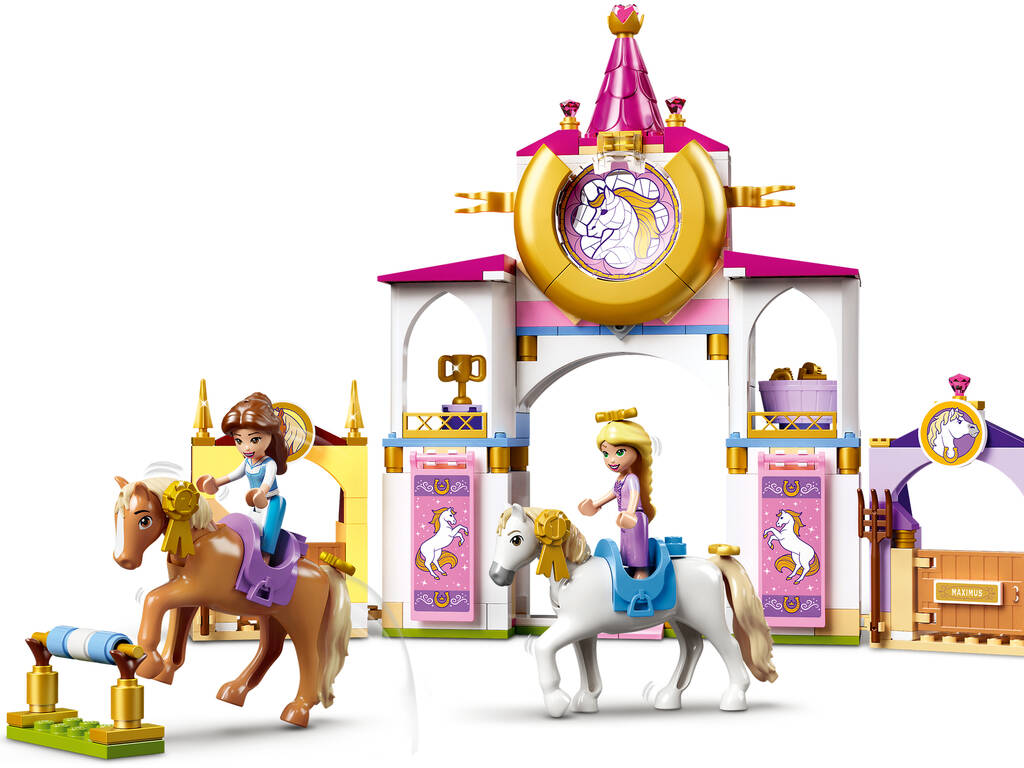 Lego Disney Prinzessinnen Belle und Rapunzel königliche Ställe 43195