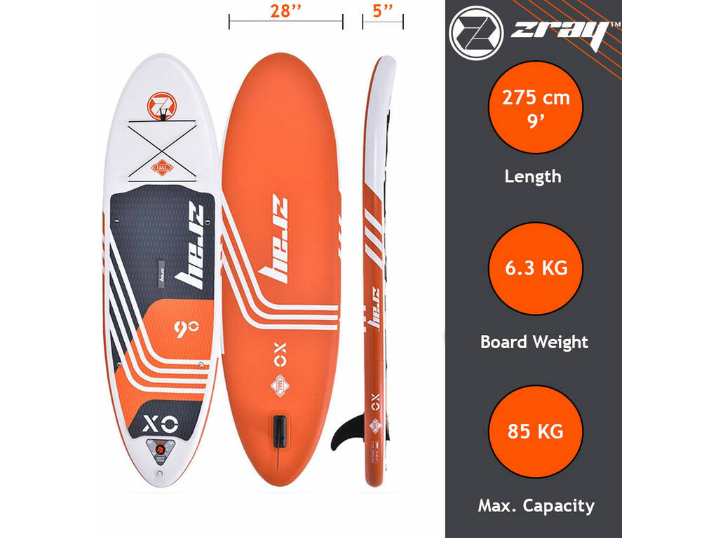 Tavola Paddle Surf gonfiabile Zray SUP X-Rider da X0 275x71x13 cm