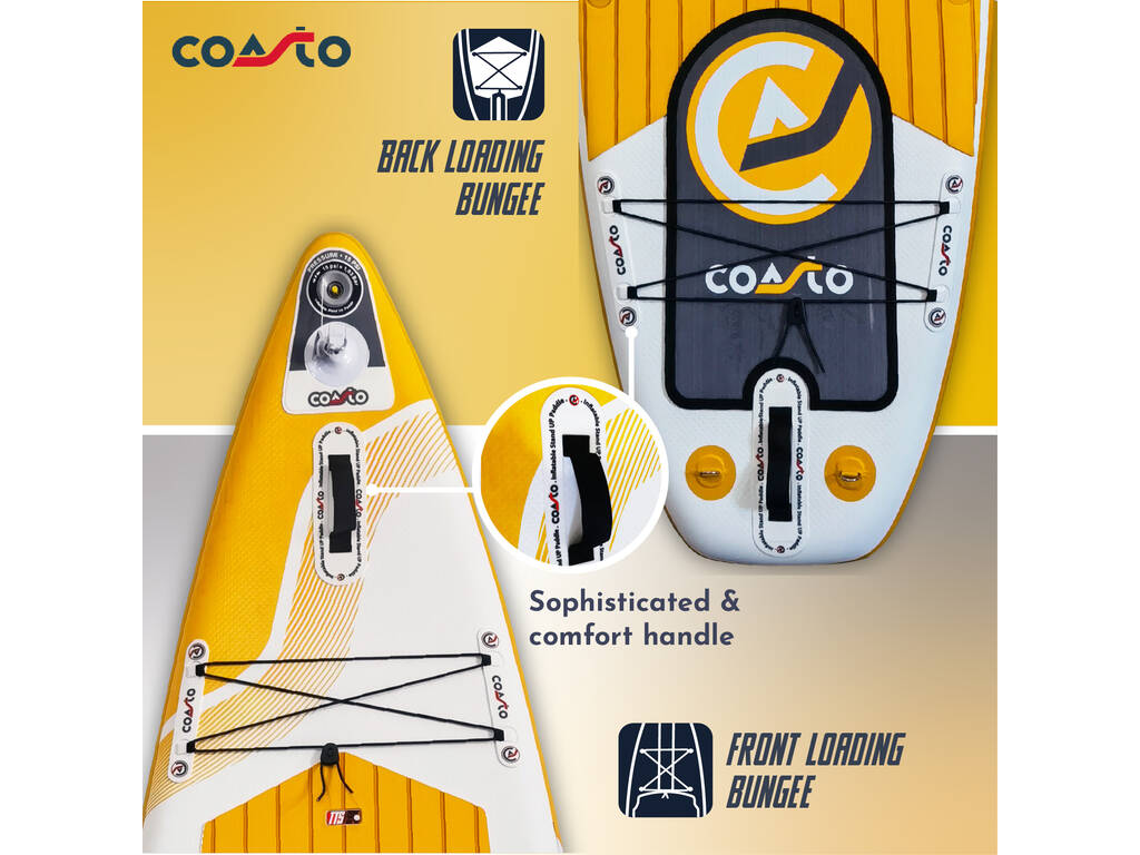 Tavola da Paddle Surf gonfiabile Coasto Argo da 335x84x15 cm