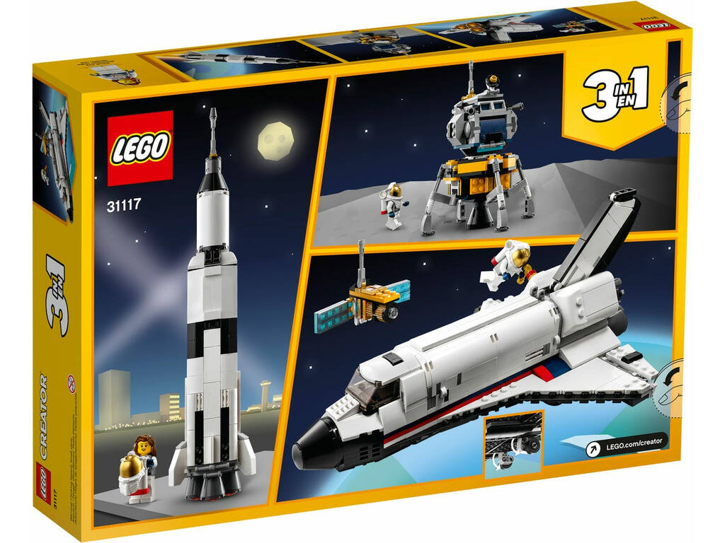 Lego Creator Aventura na Lançadeira Espacial 3 em 1 31117