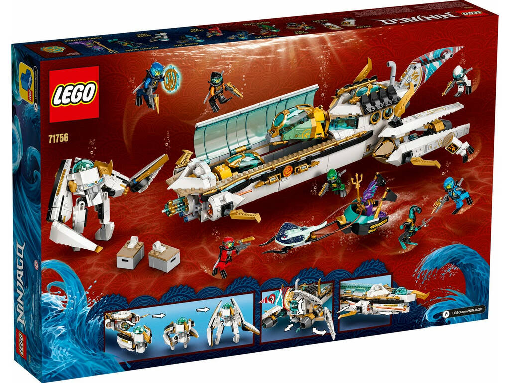 Lego Ninjago nave d'assalto Hidro Lego 71756