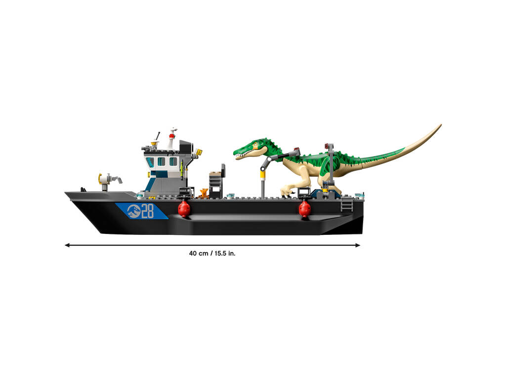 Lego Jurassic World Fuga della Barca della dinosauro Baryonyx 76942