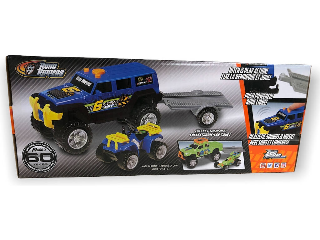 Road Rippers Car with Sounds Lil Haulers Blue Nikko 20431