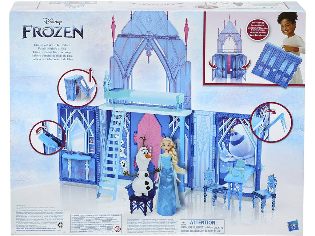 Frozen Palácio Portátil de Gelo de Elsa com Boneca Hasbro F2828