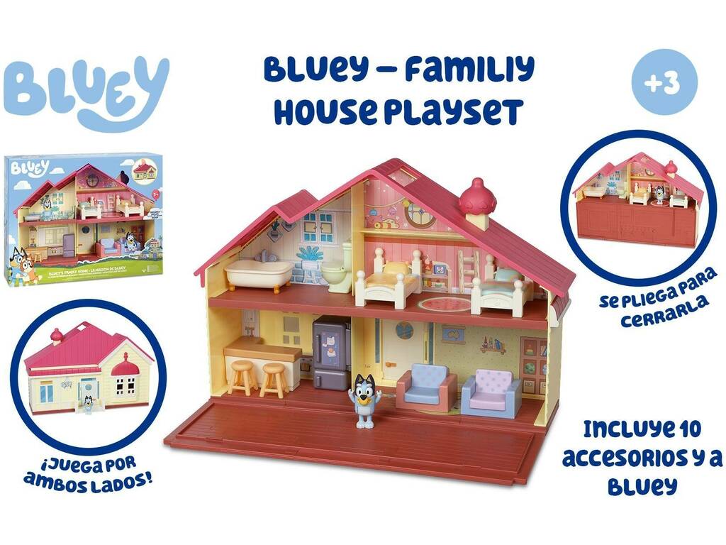 Bluey Family House mit einer berühmten Figur BLY04000