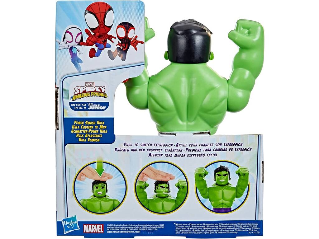Marvel Spidey And His Amazing Friends Hulk Aplastante Hasbro F5067
