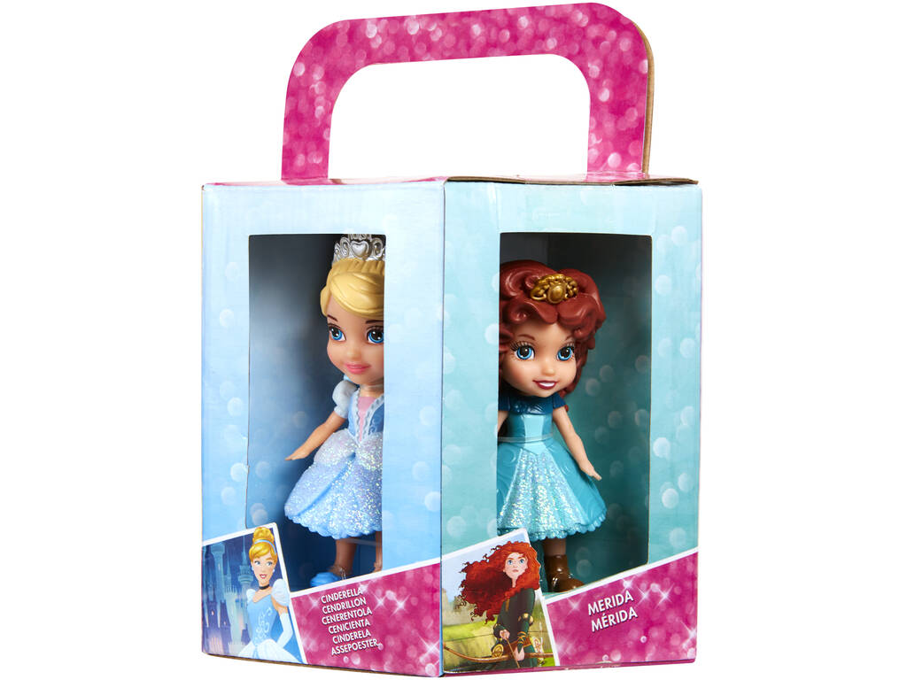 Princesas Disney 7 cm. Mini Toddler Gift Set 6 Peças Jakks 73256