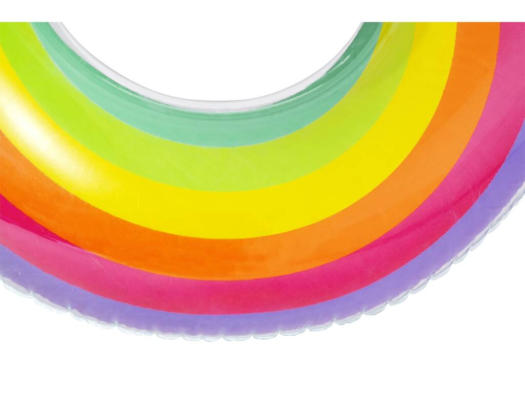 Flutuador Insuflável Rainbow Dreams Swim Tube de 107 cm. Bestway 43647