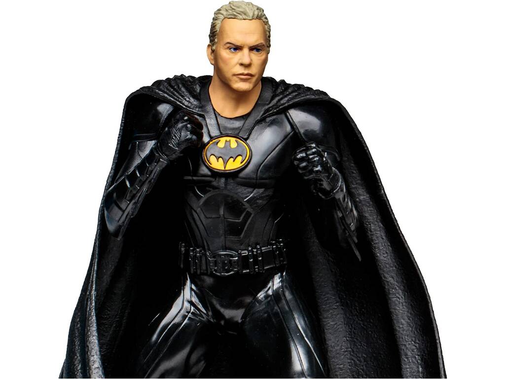 DC Multiverse The Flash Mega Figura Batman Michael Keaton sin Máscara McFarlane Toys TM15533
