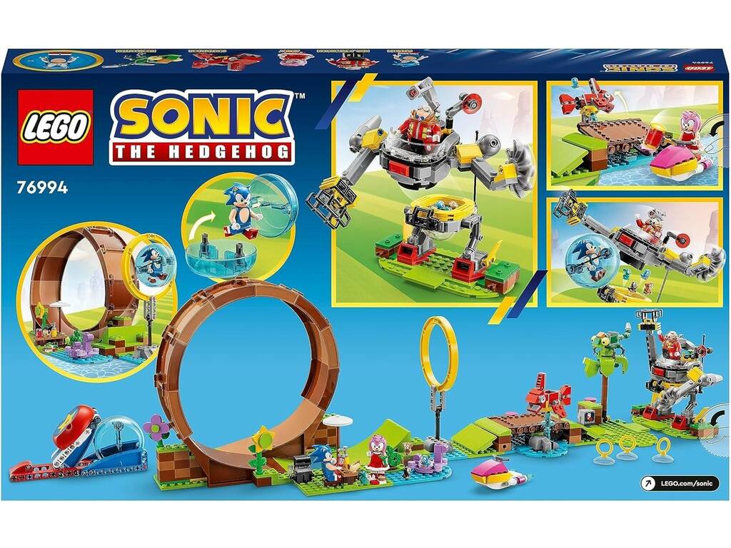 Sonic The Hedgehog-Green Hill Zone Figura Lego Blocos De