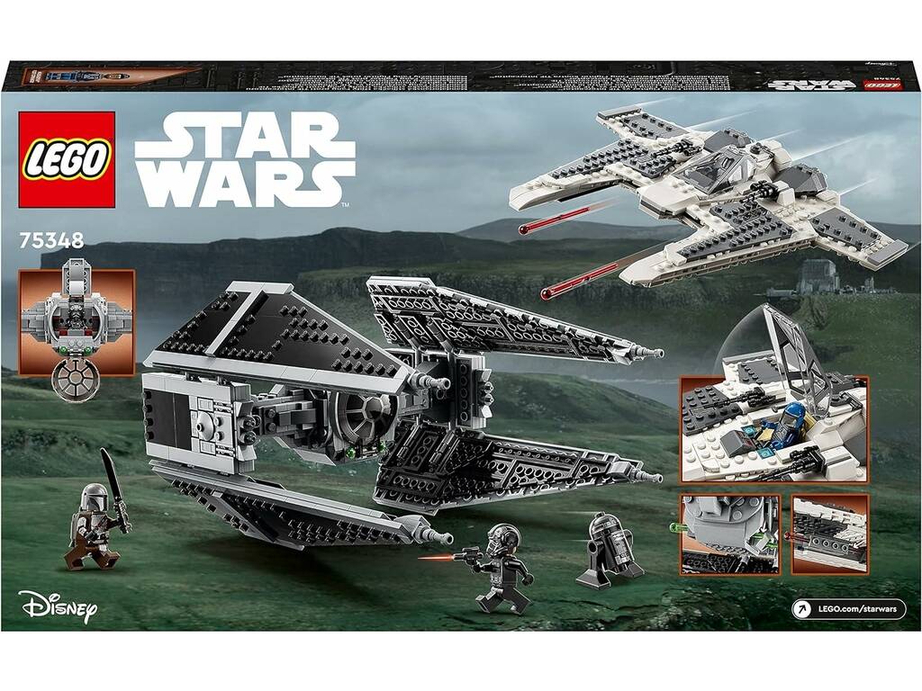Lego Star Wars Caccia Zanna Mandaloriano vs. Intercettore TIE 75348