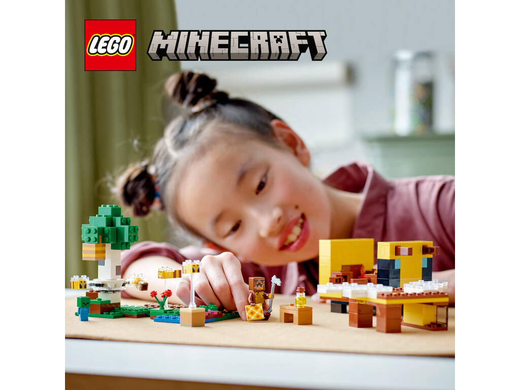 Lego Minecraft La Cabaña Abeja Lego 21241