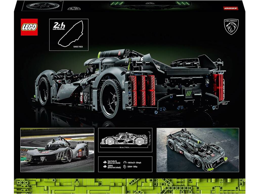 Lego Technic Peugeot 9X8 24H Le Mans Hybrid Hypercar 42156