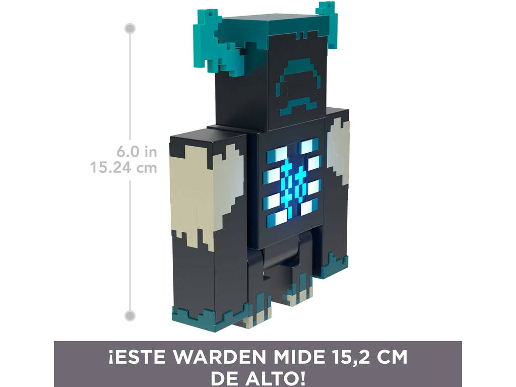 Minecraft Figura Warden com Luzes e Sons Mattel HHK89