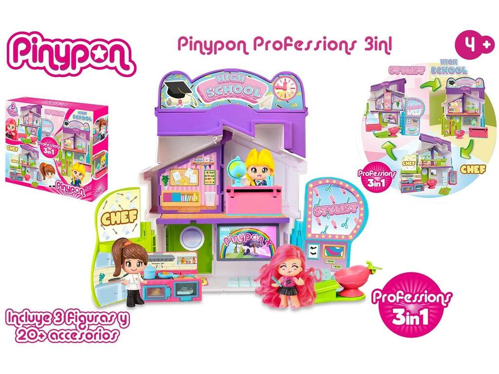 Pinypon Berufe 3 in 1 Famosa PNY45000
