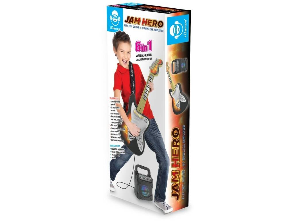 iDance Jam Hero Guitare électrique pour enfants avec amplificateur