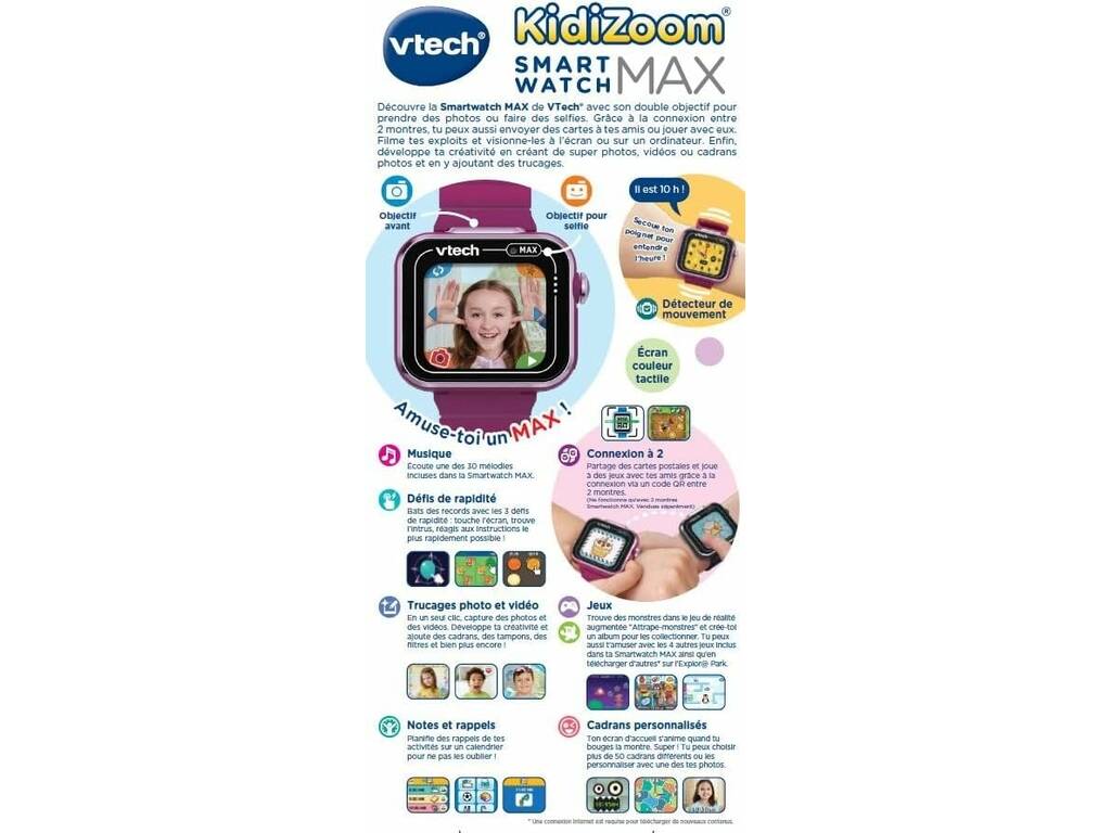 Kidizoom Smart Watch Max Frambuesa Vtech 531617