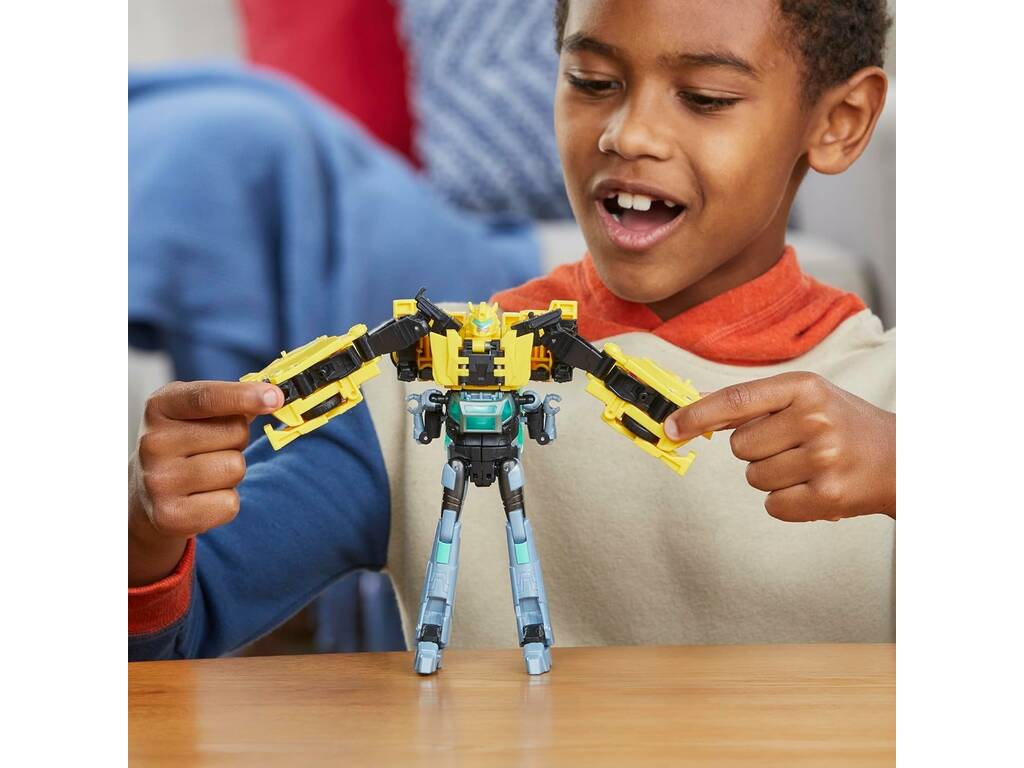Transformers EarthSpark Figuren Cyber Combiner Bumblebee und Mo Malto Hasbro F8439
