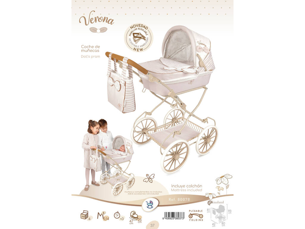 Poussette pliable Verona avec sac