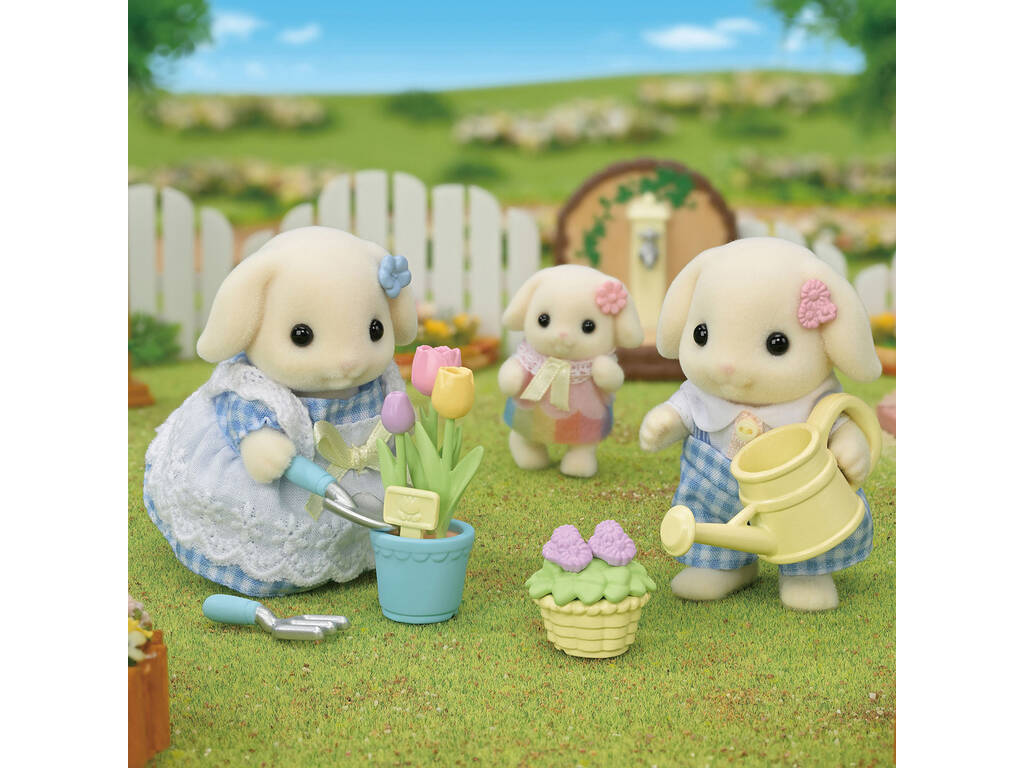 Sylvanian Families Set Irmãos Coelho Flor Epoch Para Imaginar 5736