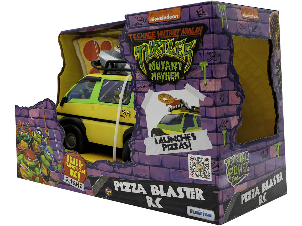 Tartarughe Ninja Auto Radiocomandata Pizza Blaster Funrise 71038