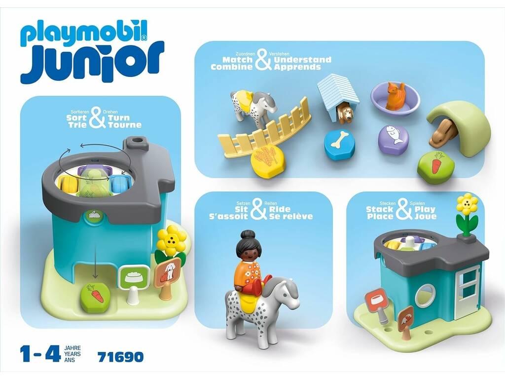 Playmobil Junior Casa de Animales 71690