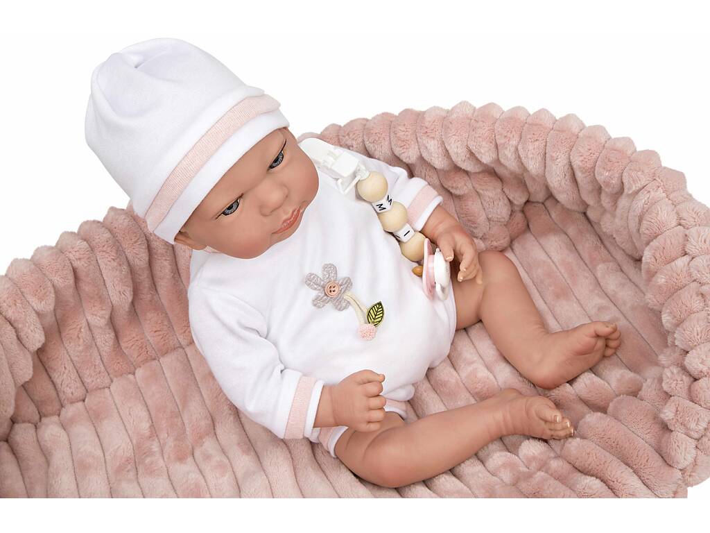 Lola Reborn Baby Puppe 40 cm. mit Tragetasche Arias 98110