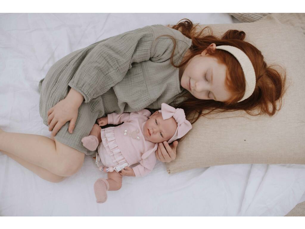 Baby Doll Reborn Alba Pink 40 cm. avec coussin Arias 98121