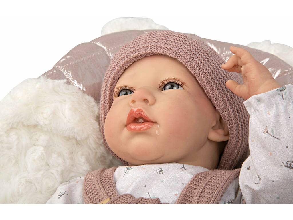 Reborn Puppe 40 cm Sandra Rosa mit Decke Arias 98160