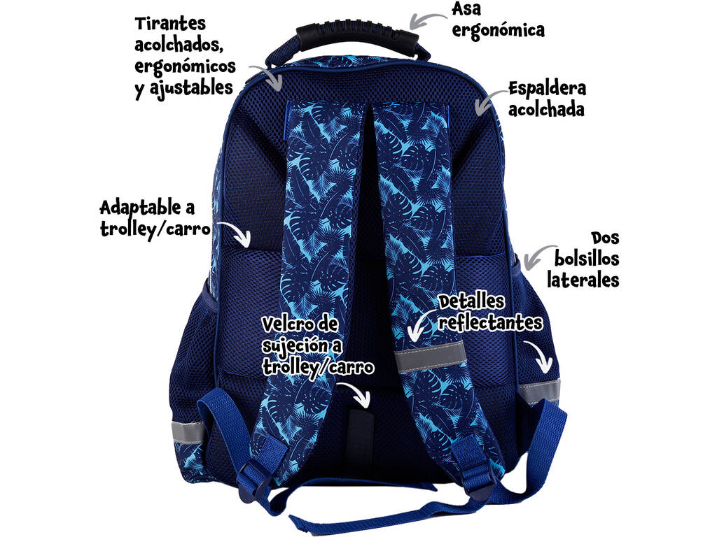 Stitch Mochila Duplo Compartimento Adaptável a Carrinho de Toybags T434-134