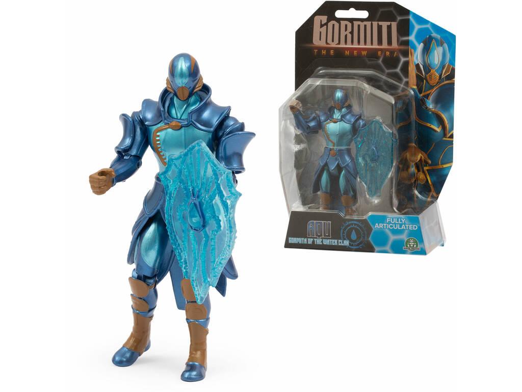 Gormiti The New Era Figura da 15 cm Eroe con Arma Famosa GRV20000