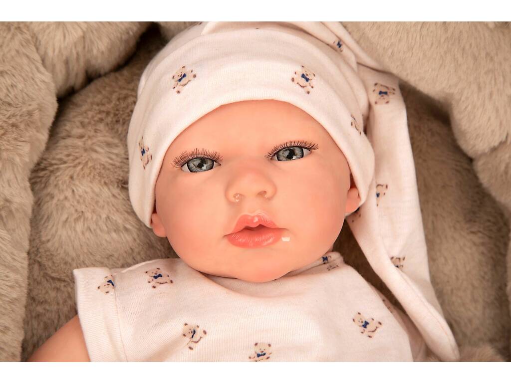 Muñeca Bebé Reborn Lidia de 40 cm con Cuna