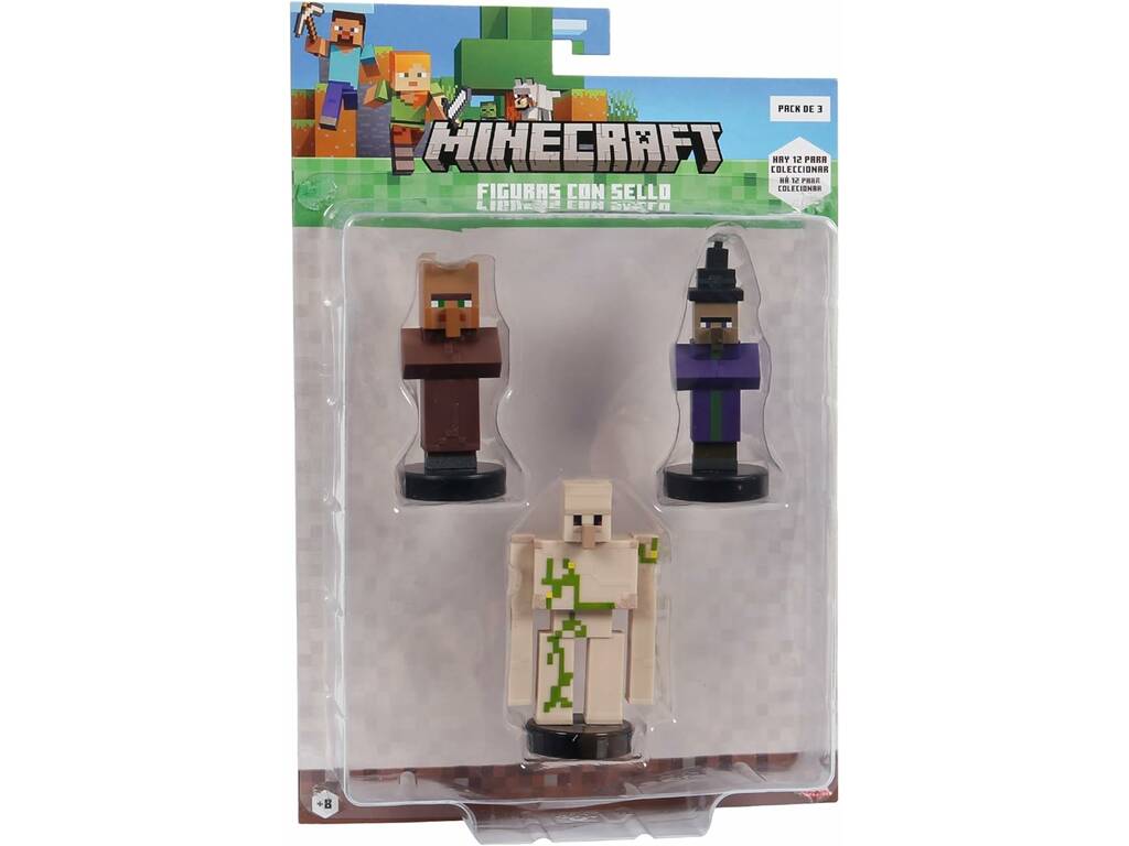 Minecraft - Lot de 3 figurines estampillées
