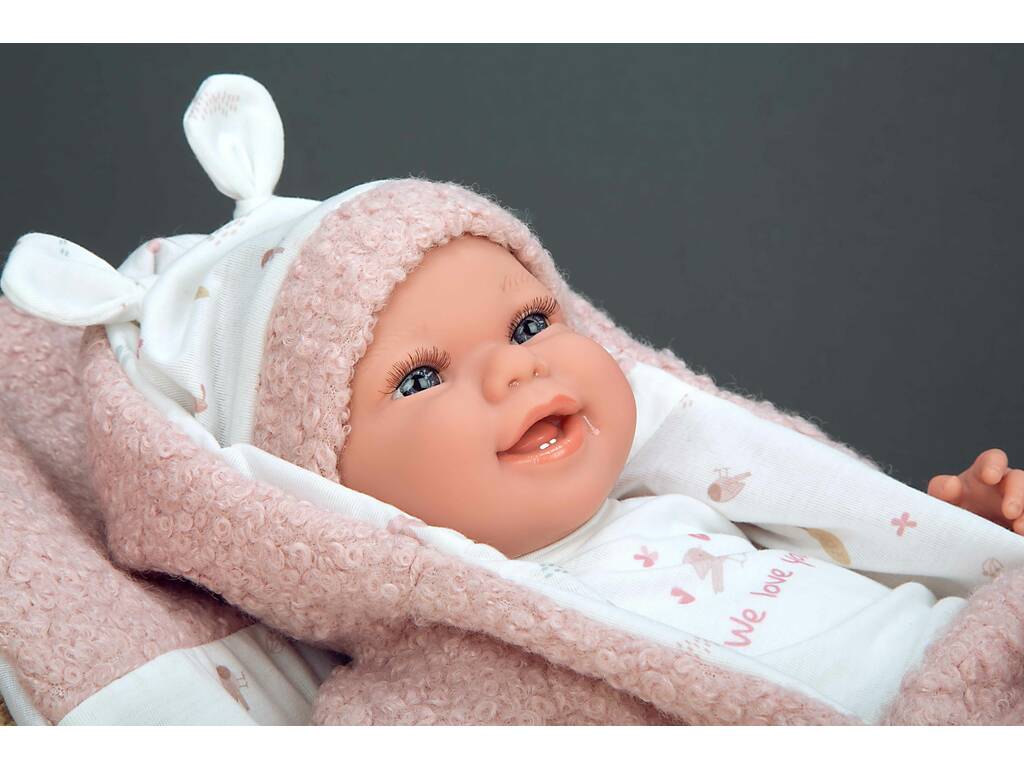 Elegance Newborn Baby Doll Colin 40 cm avec coussin