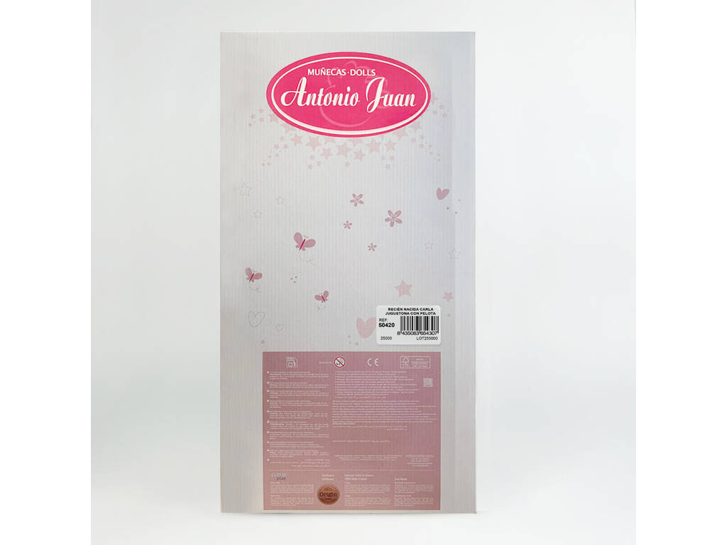 42 Cm Carlo Newborn Baby Doll With Ball