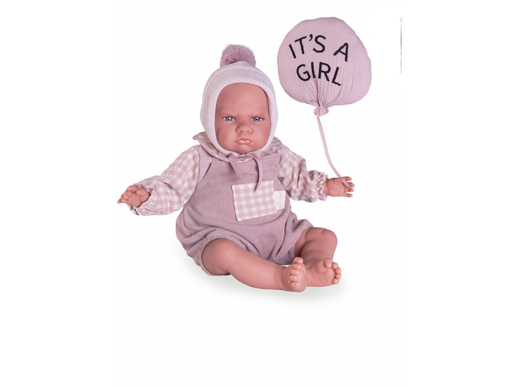 Poupée Bébé Ma première Reborn Berta de 52 Cm Avec Ballon 