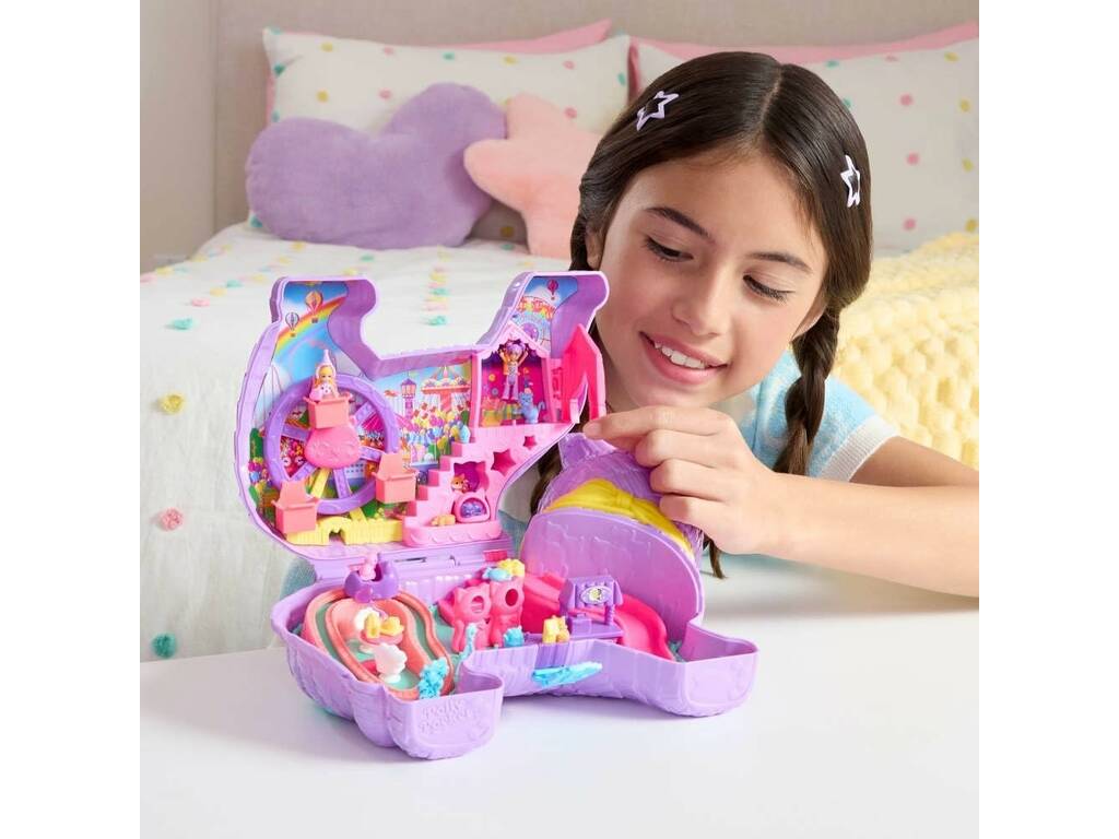 Polly Pocket Mini Dolls Partyland Coffre à chat