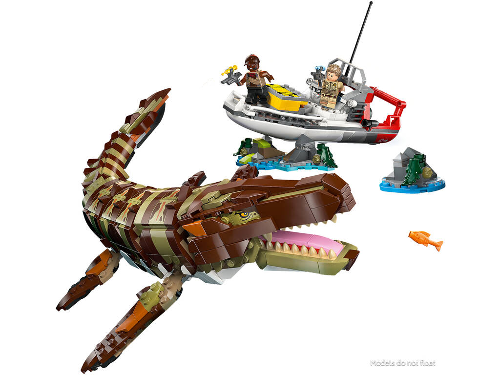 Lego Jurassic World Rebirth Mission navale : Mosasaurus à construire